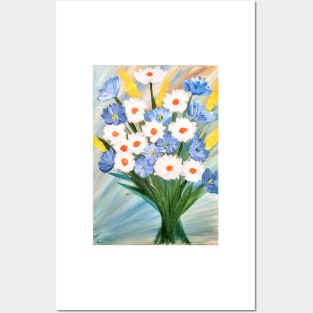 The bunch of mixed flowers Posters and Art